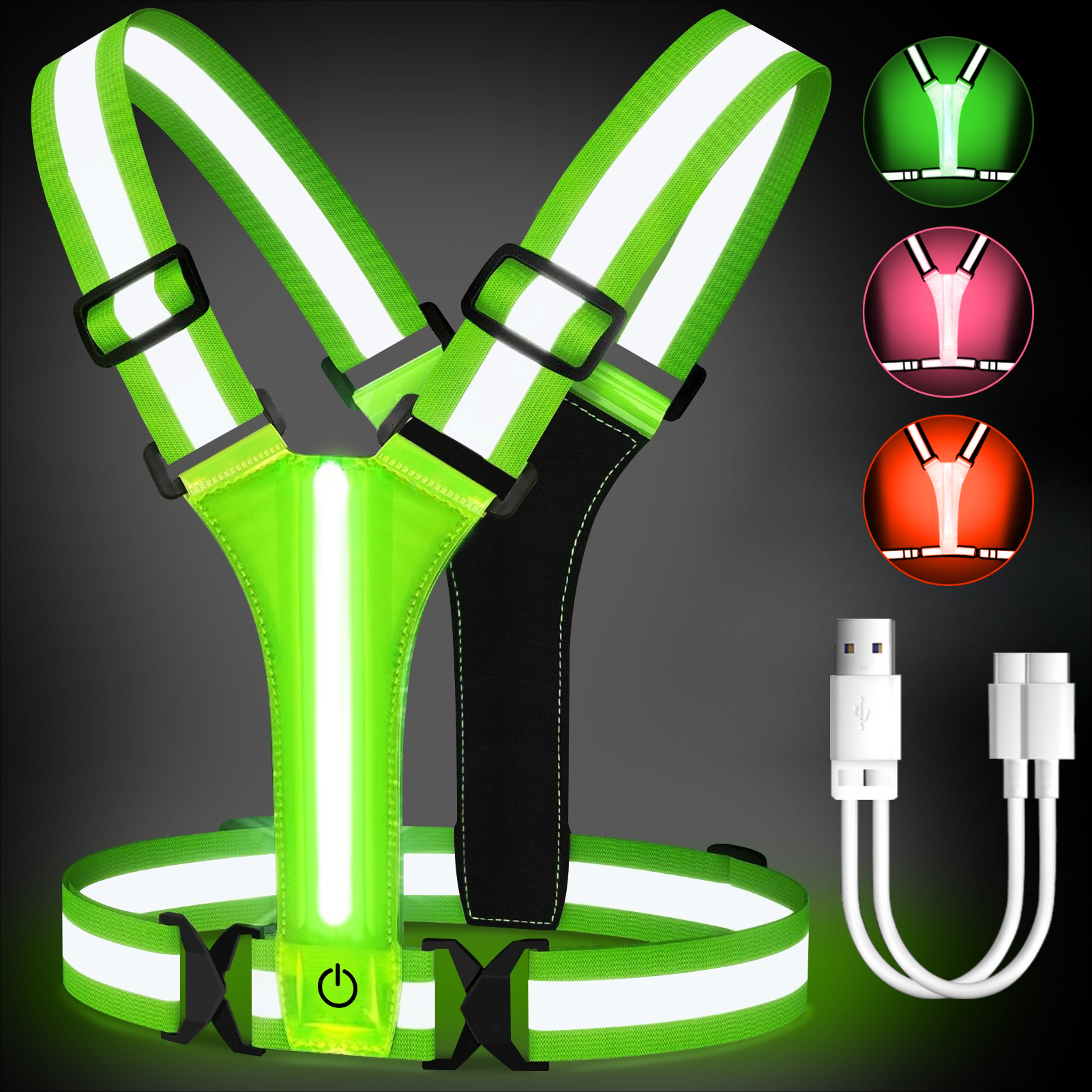 Running Gear Autumn - Outdoor Night Walking Safety Vests Highlight