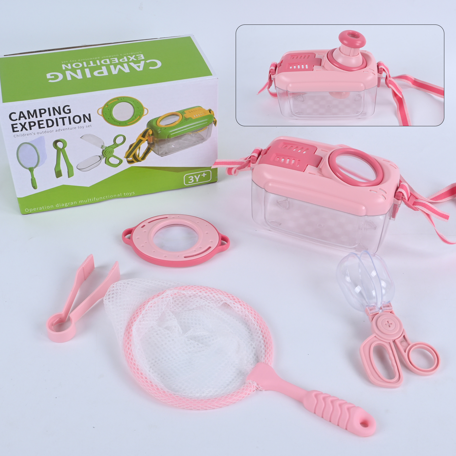 Running Gear For Kids - Viewer Insect Box Double Magnifier Observer