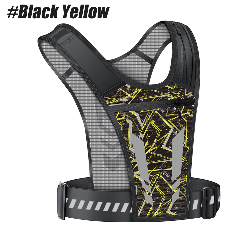 Running Gear For Night - Reflective Running Vest with Phone Holder