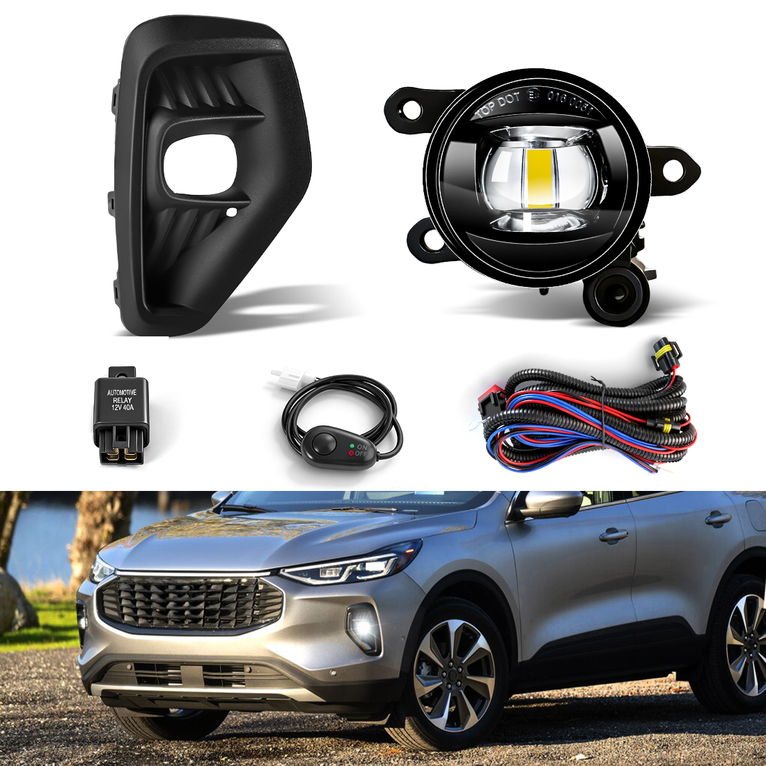 Running Gear Accessories - LED Fog Lamps For Ford Escape
