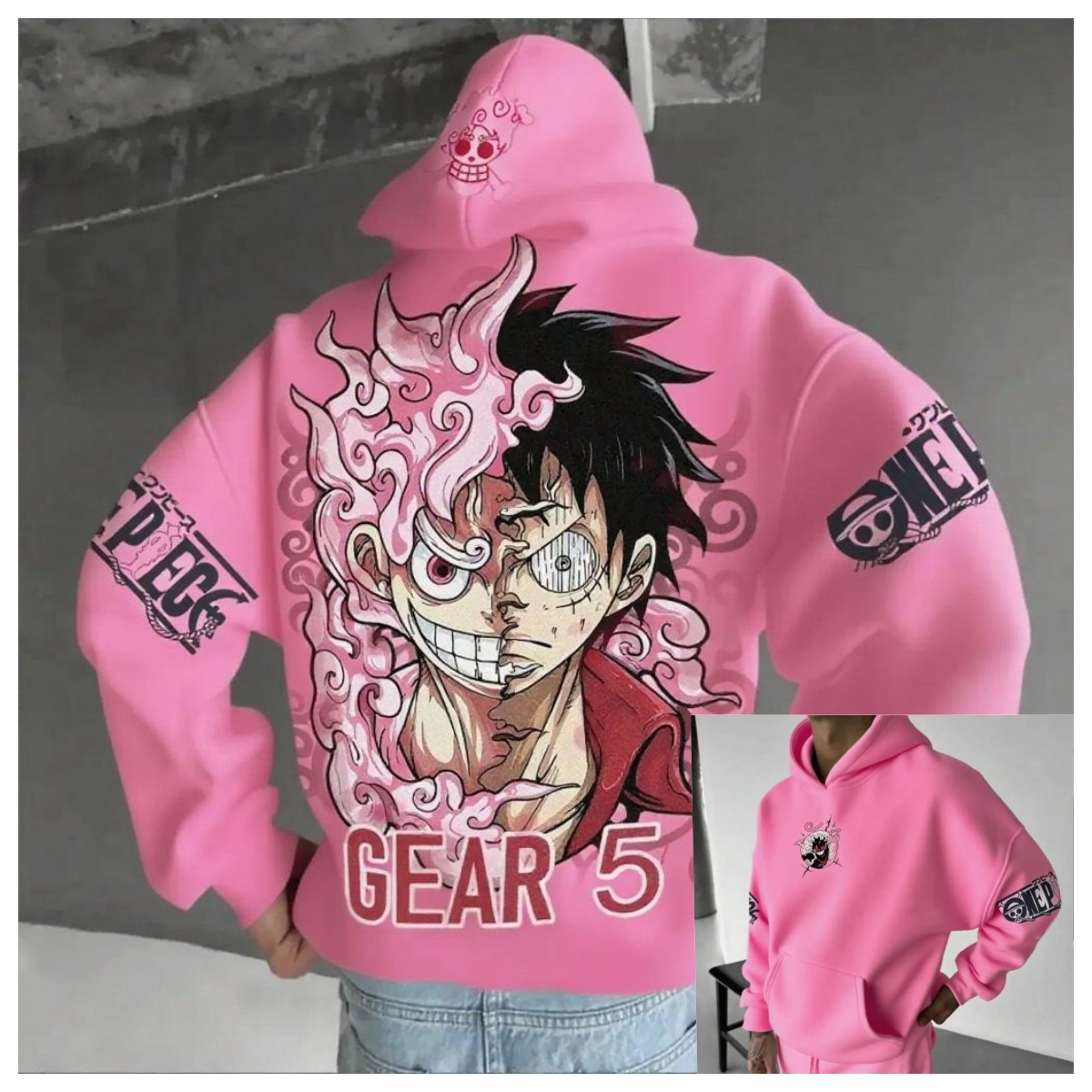 Men Women Pink Loose Hoodie On – Running Gear Autumn recenzja i cena