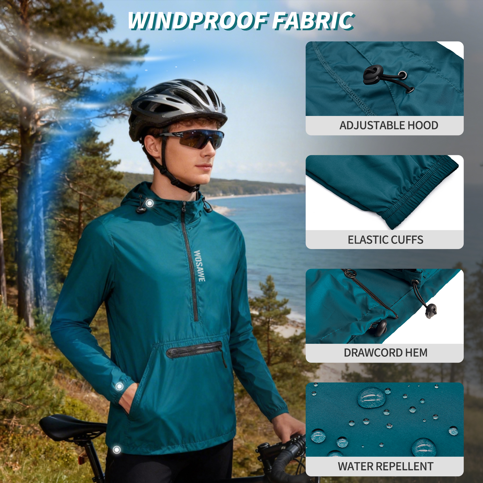 WOSAWE Winproof Running Jacket – Running Gear Hat recenzja i cena