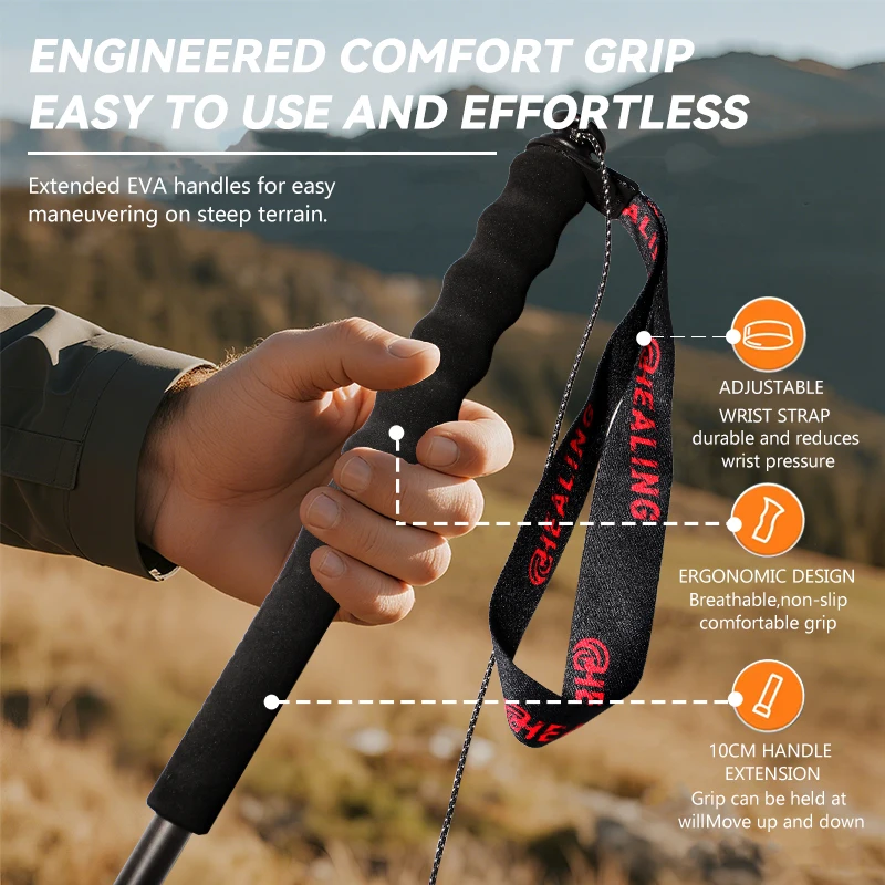 2PCs Trekking Poles Carbon Fib – Trekking Pole Carbon recenzja i cena