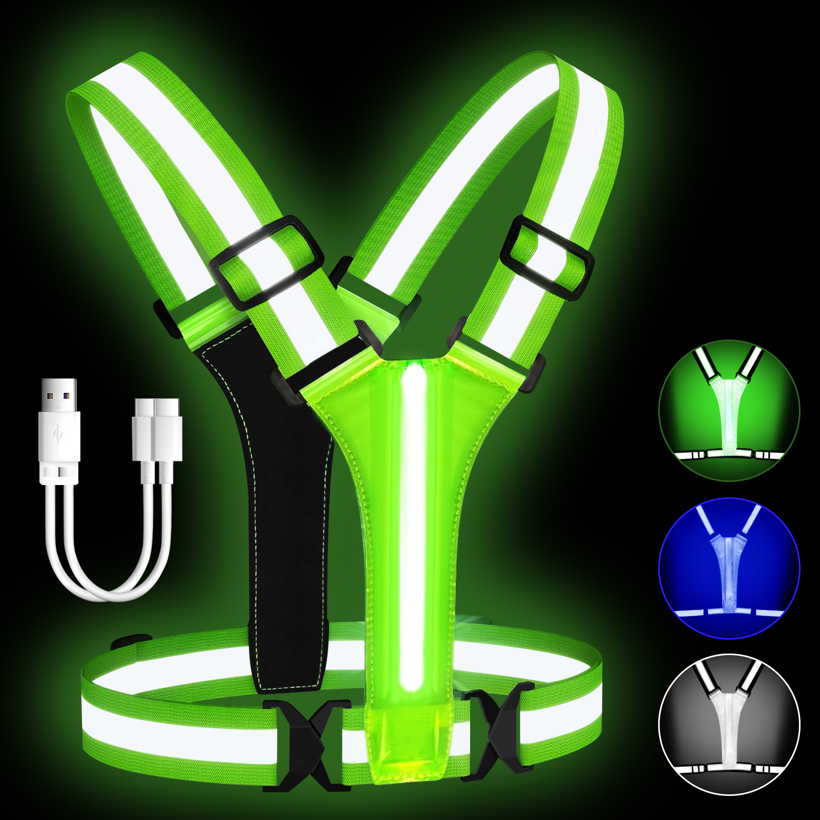 LED Reflective Vest Running Ge – Running Gear Autumn recenzja i cena