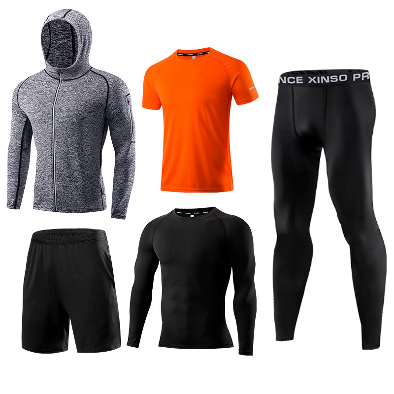 5-Piece Men's Fitness Clothes  – Running Gear Autumn recenzja i cena