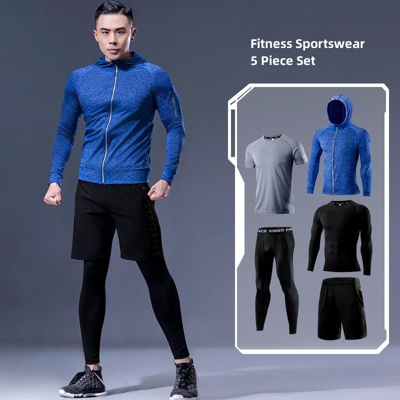 5-Piece Men's Fitness Clothes  – Running Gear Autumn recenzja i cena