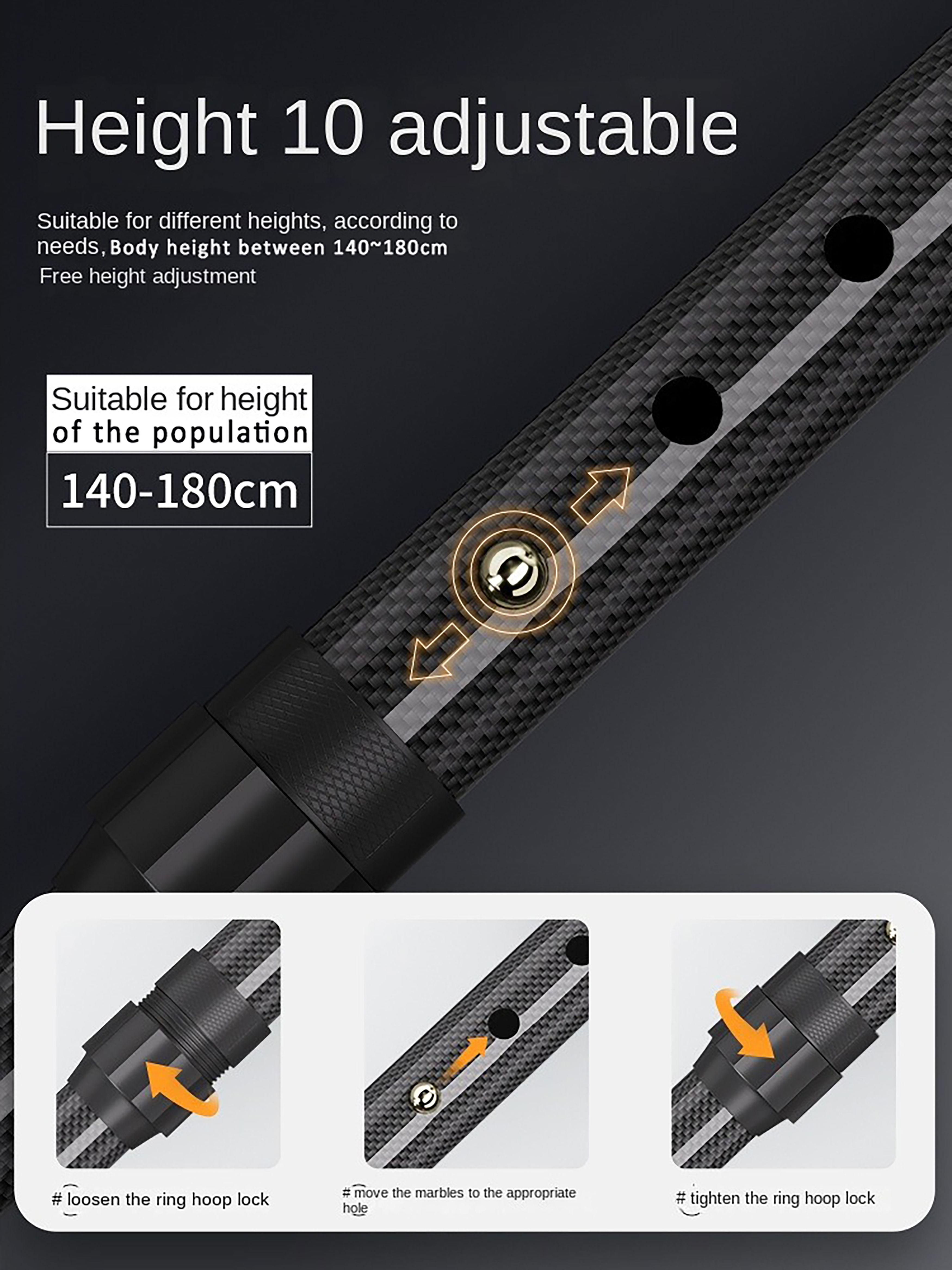 Carbon Fiber Folding Extendabl – Trekking Pole Carbon recenzja i cena