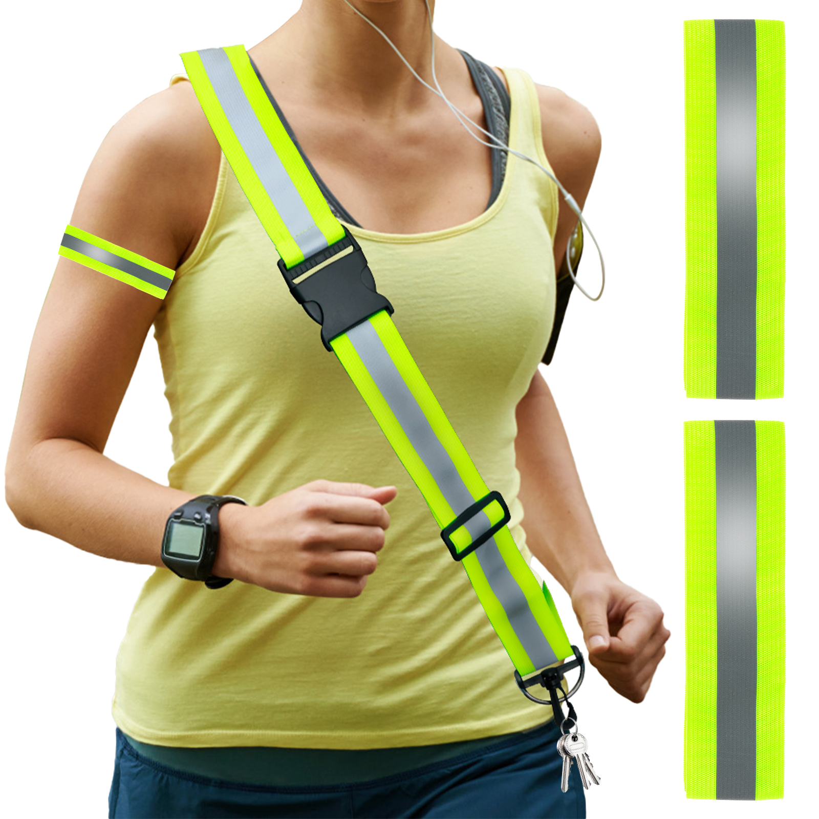 3pcs Reflective Sash for Walki – Running Gear For Night recenzja i cena