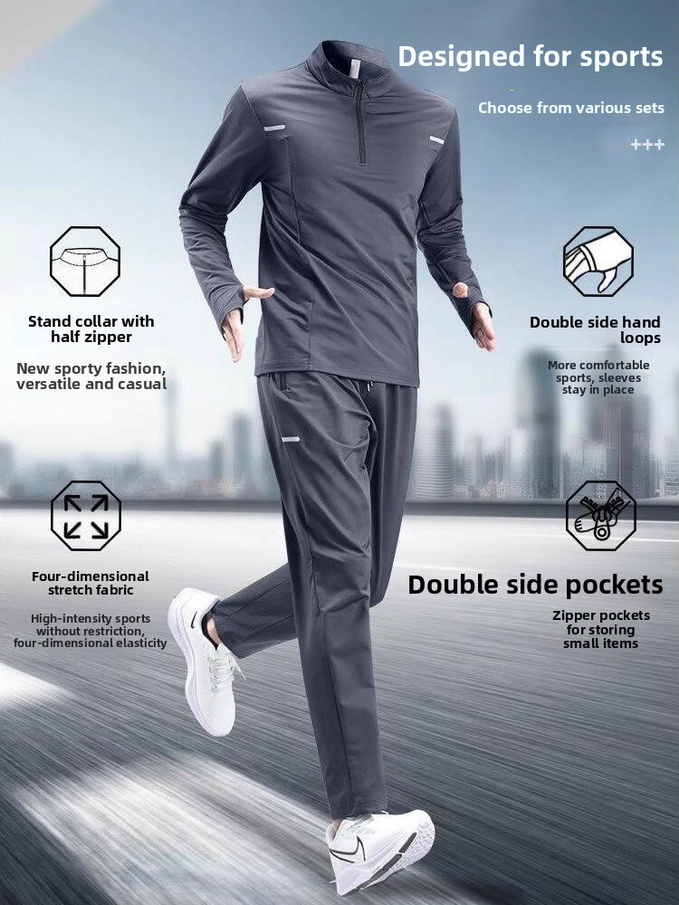 Men's Running Sport Suit Long  – Running Gear Youth recenzja i cena