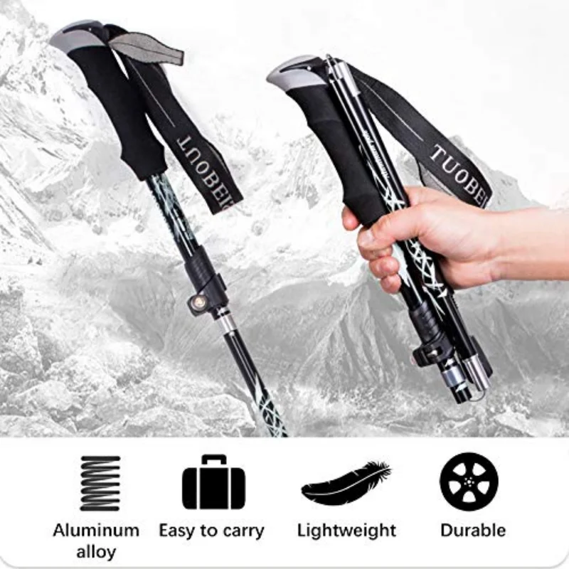 1 PCS 5-Section Outdoor Foldab – Trekking Pole Carbon recenzja i cena