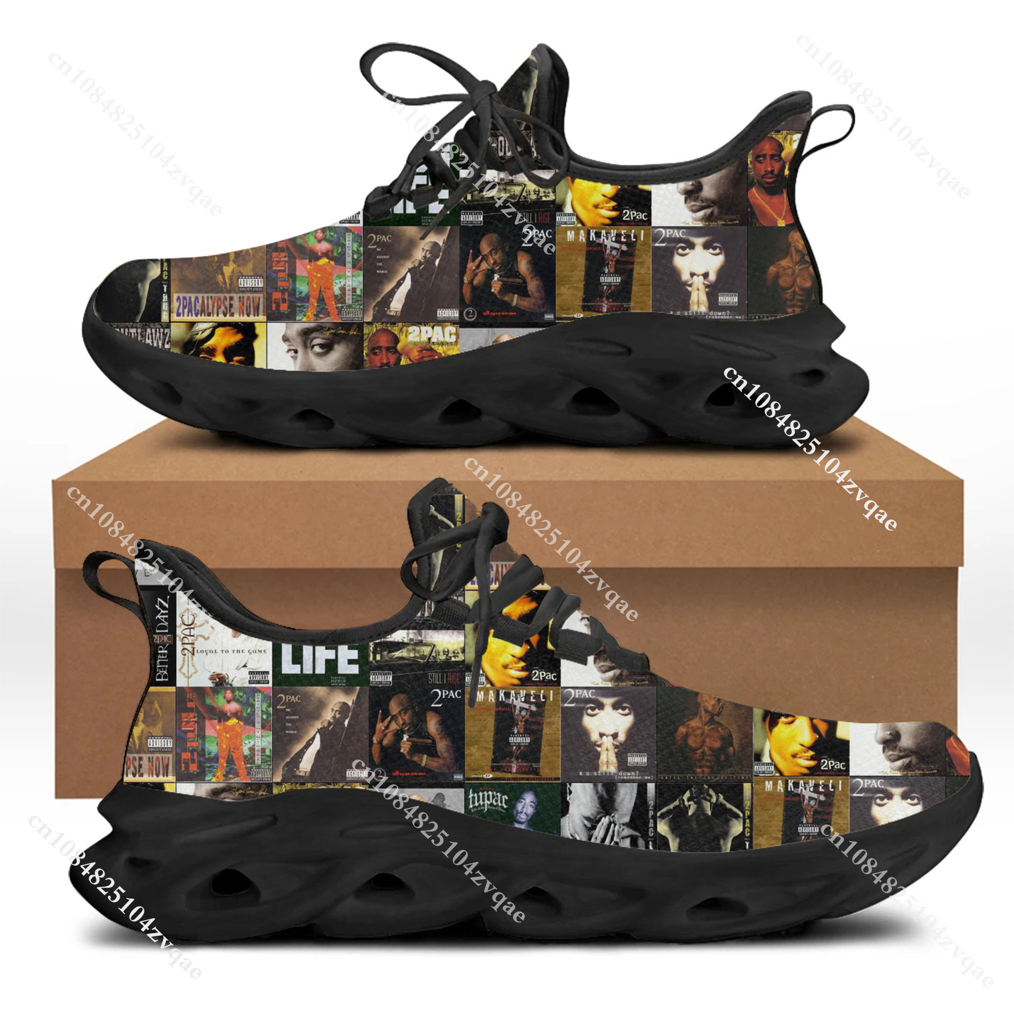 Tupac Rapper 2Pac Flats Sneake – Running Gear Shoes recenzja i cena