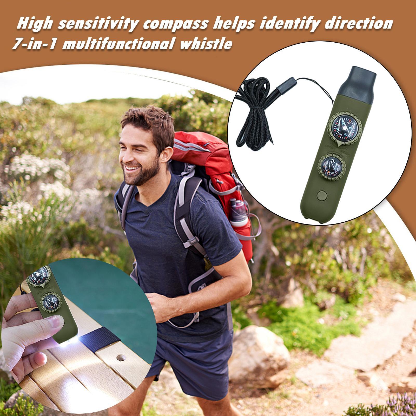 7-in-1 Survival Whistle with L – Running Gear Boat recenzja i cena