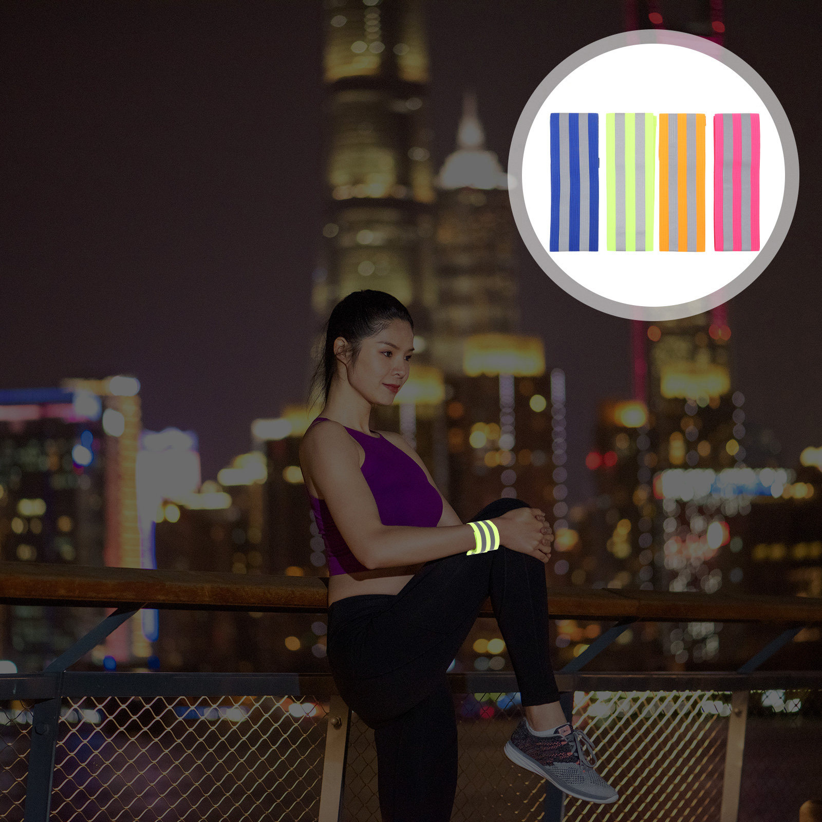 4Pairs Reflective Armband Wris – Running Gear For Night recenzja i cena
