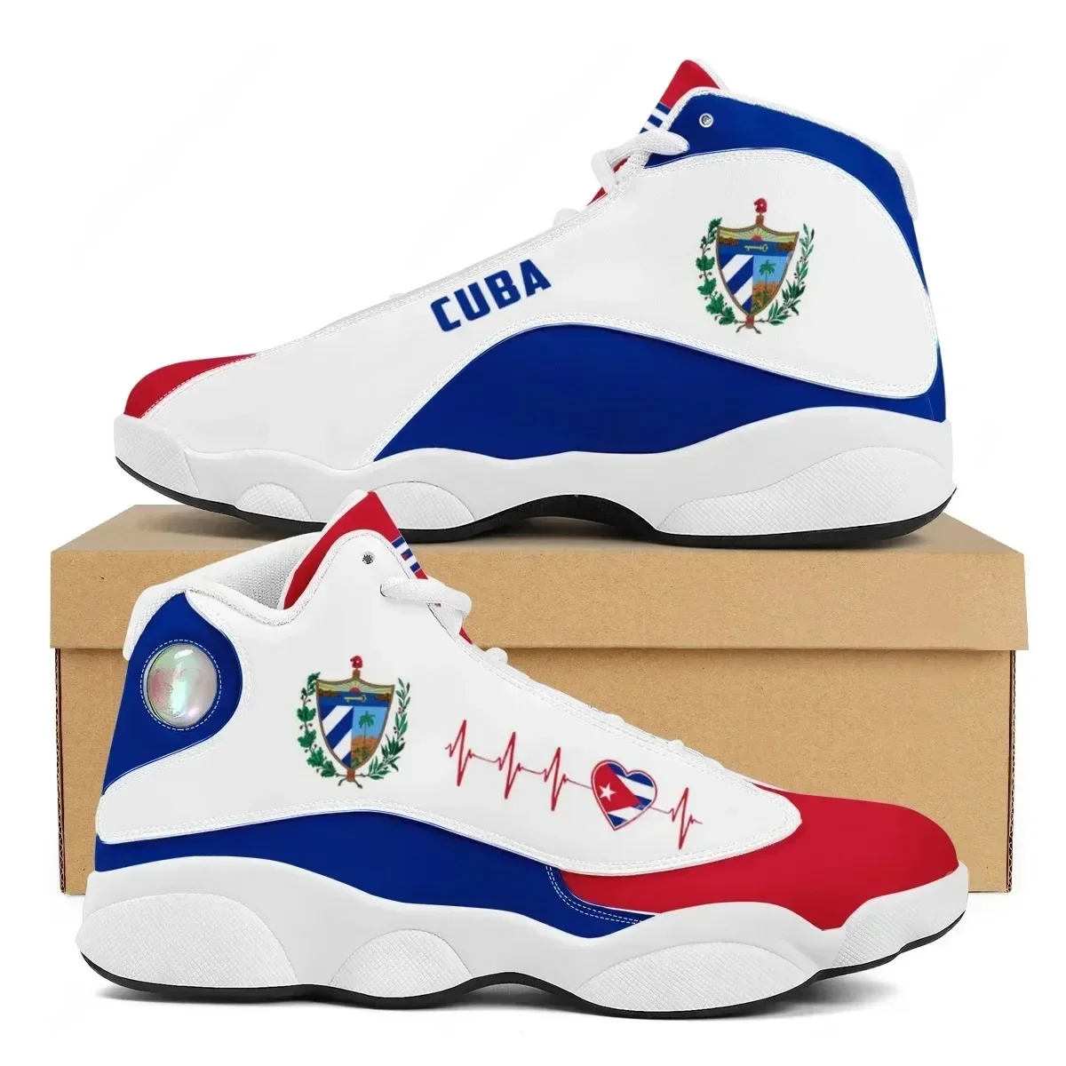 CUBA Flag Print Cool Men Baske – Running Gear Shoes recenzja i cena